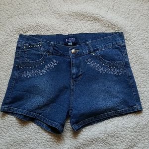 Be mine embellished Jeans Shorts